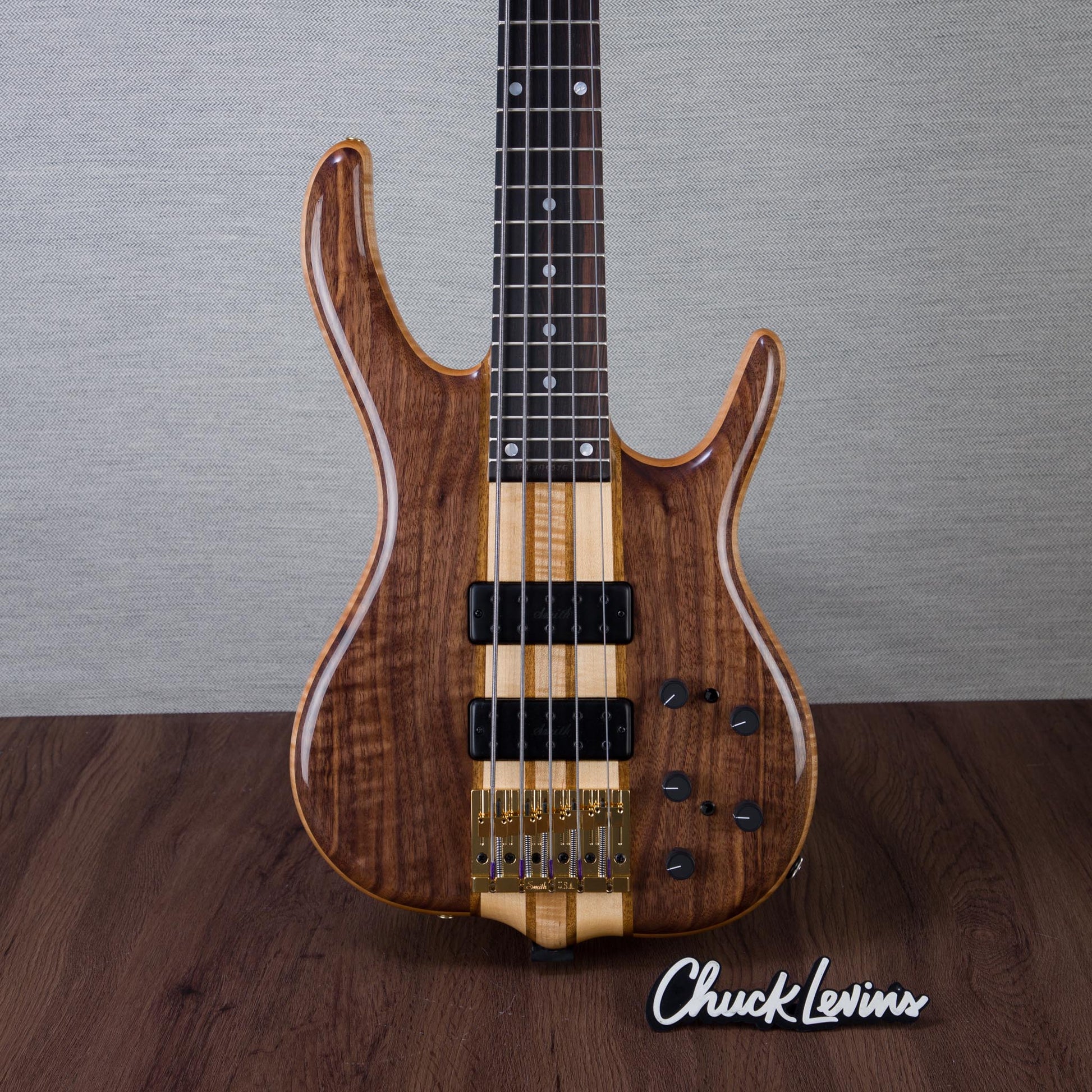 Ken Smith BSR-5TNE-FW Black Tiger Elite 5-String Electric Bass Guitar - Figured Walnut - #5TNE706526