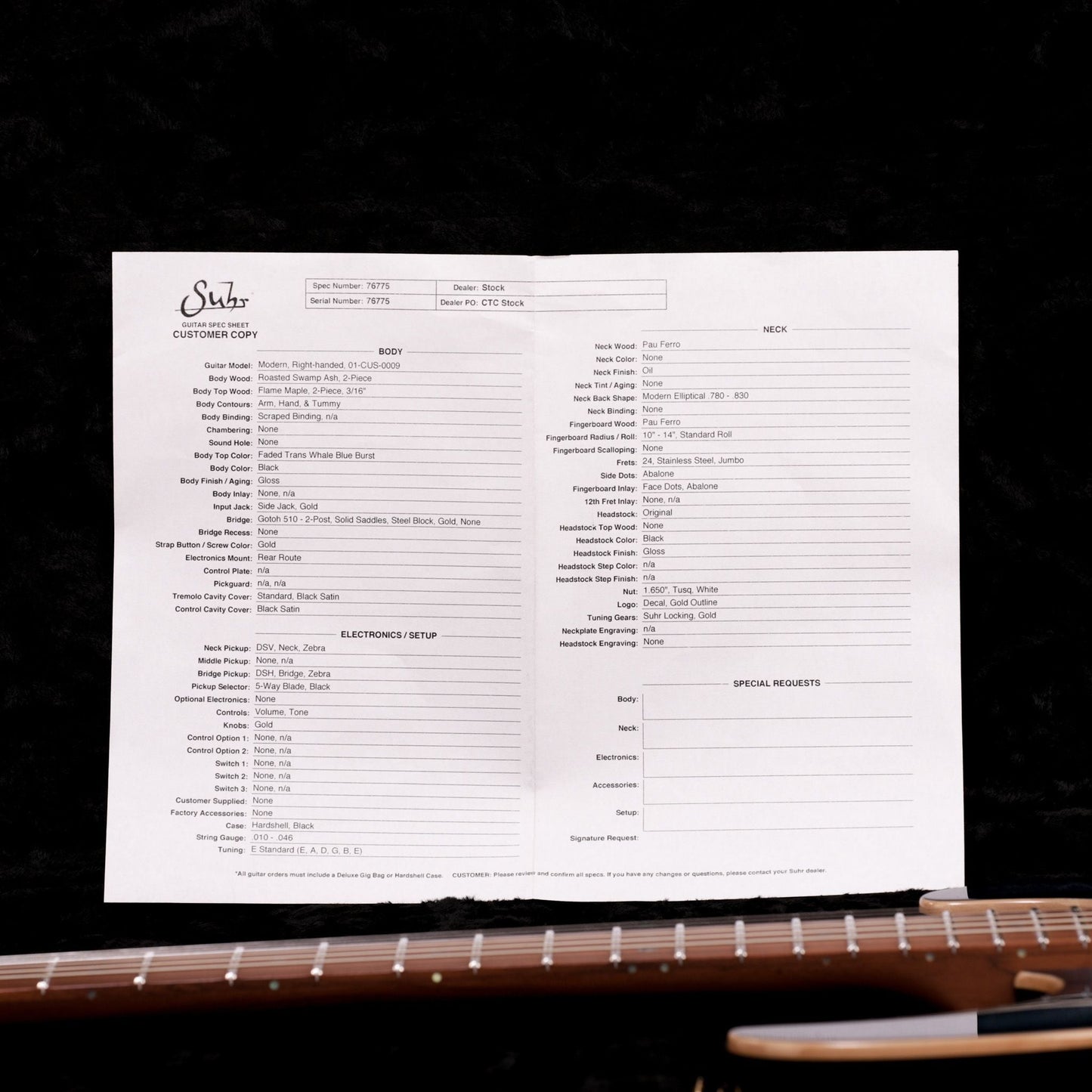 Suhr Modern Electric Guitar - Faded Trans Whale Blue Burst