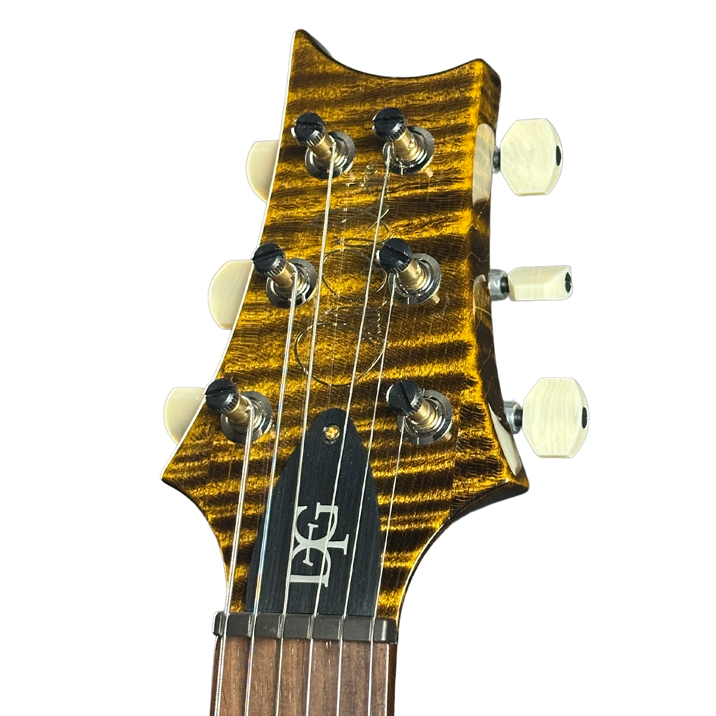 PRS Wood Library DGT Quilt 10 Top Yellow Tiger w/case 0408151