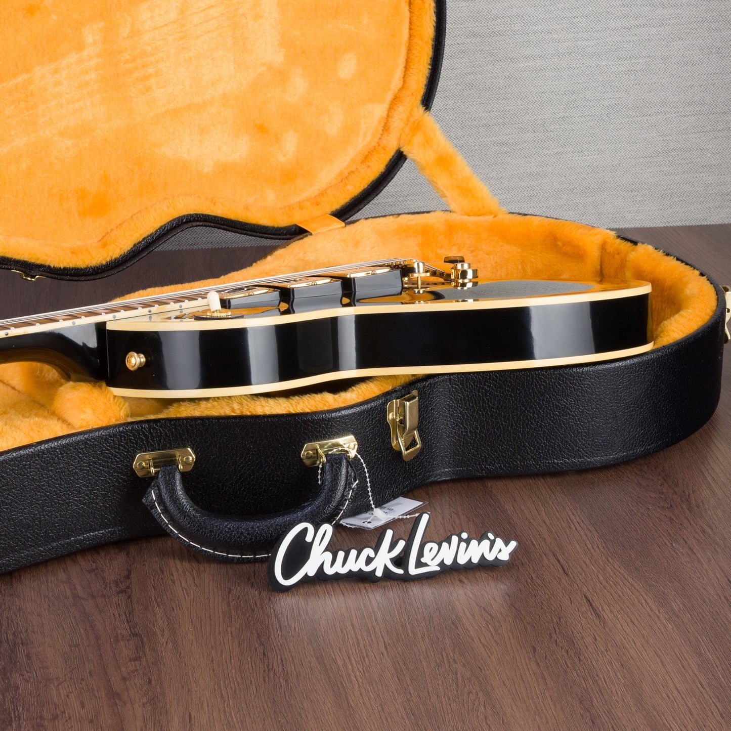 Gibson Custom Shop 1957 Les Paul Custom 3-Pickup Reissue Electric Guitar - Ebony - #74304