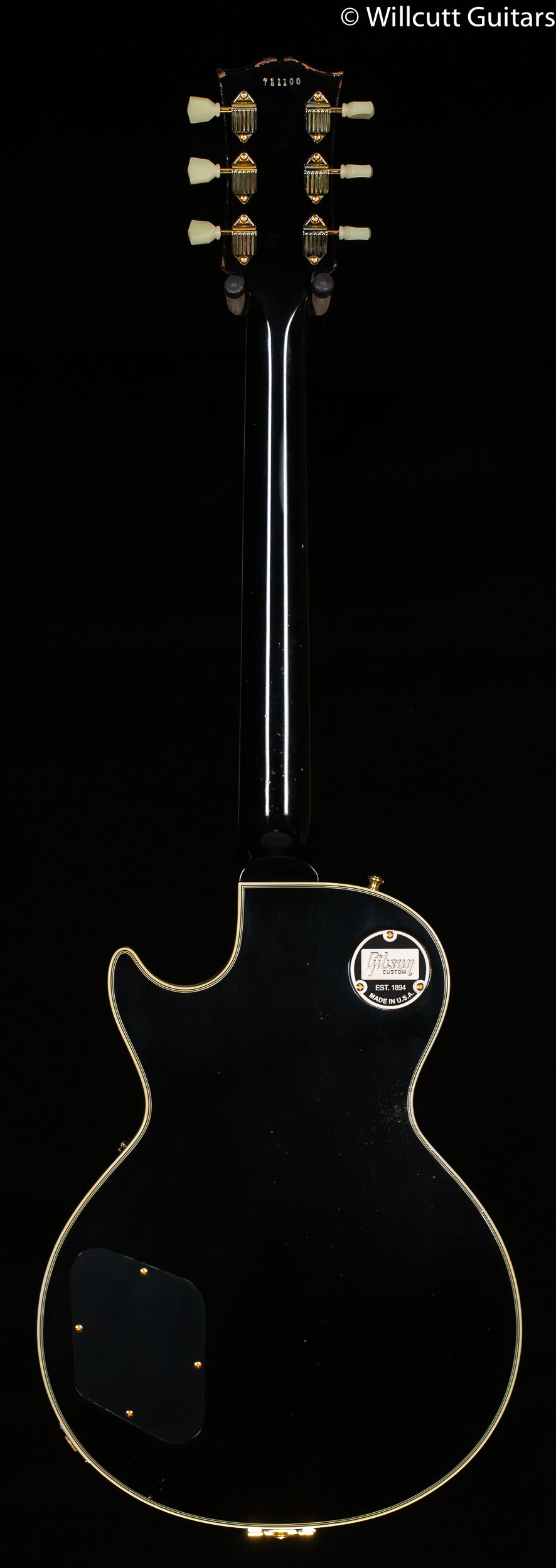 Gibson Custom Shop 1957 Les Paul Custom 3-Pickup Bigsby Ebony Light Aged