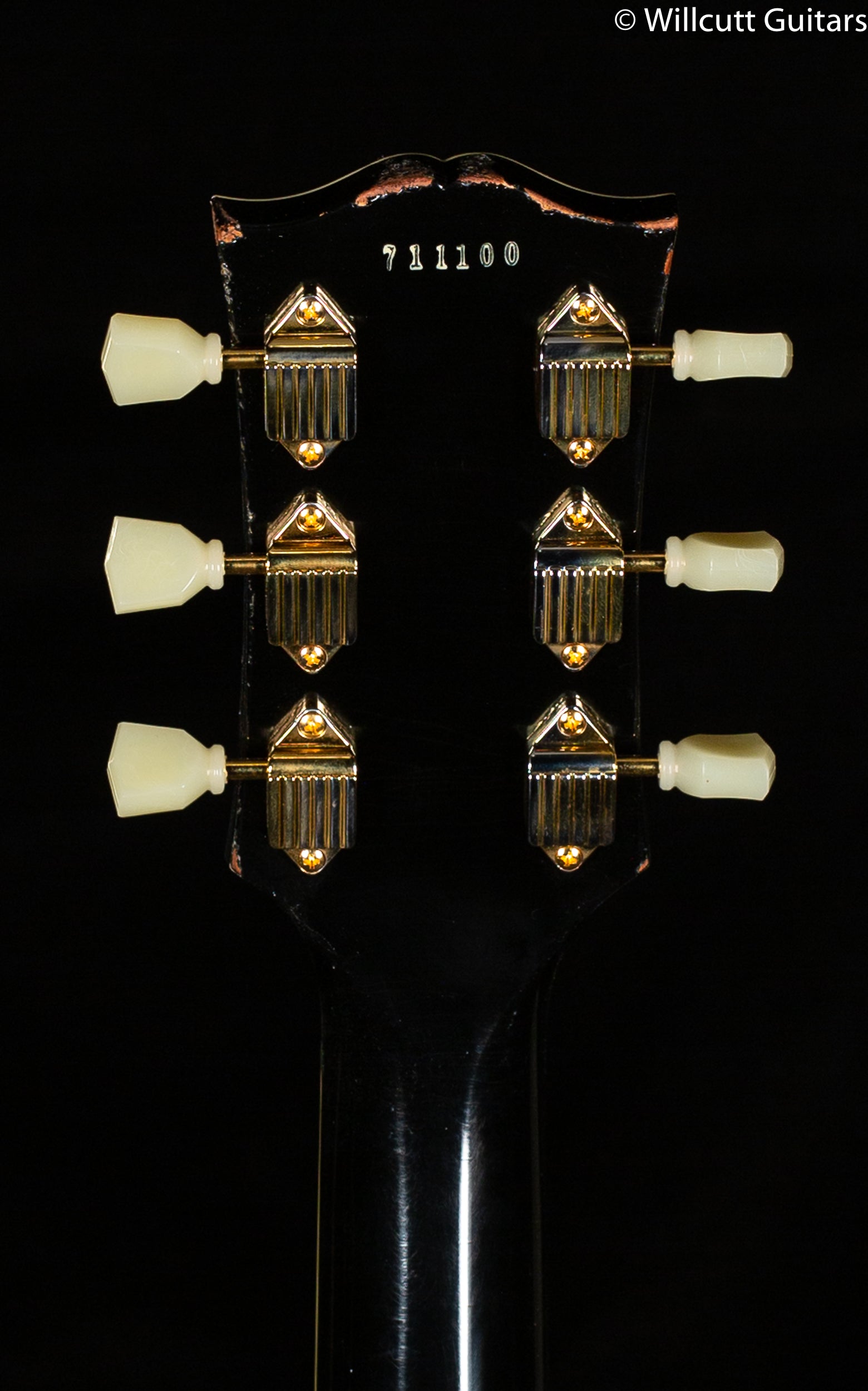 Gibson Custom Shop 1957 Les Paul Custom 3-Pickup Bigsby Ebony Light Aged