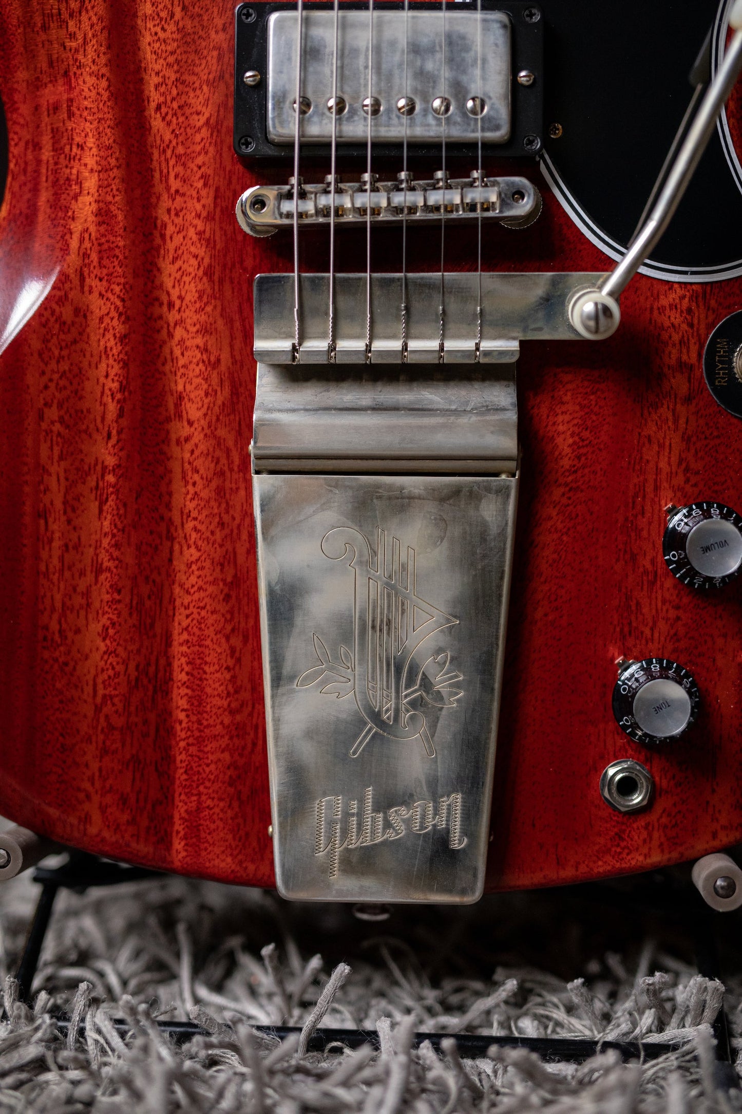 Gibson Custom Shop 1964 SG Standard Reissue W/ Maestro Electric Guitar - VOS Cherry Red