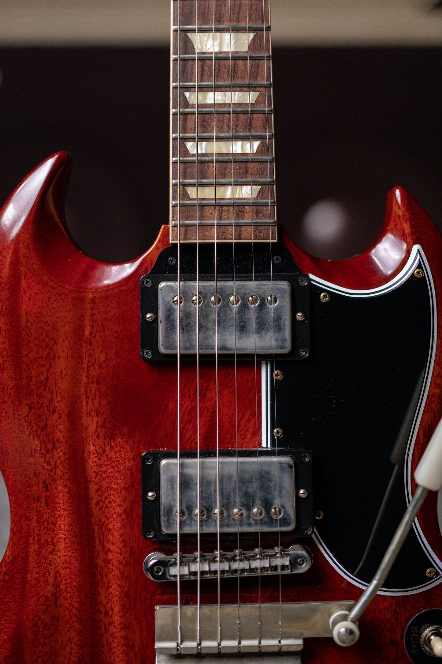 Gibson Custom Shop 1964 SG Standard Reissue W/ Maestro Electric Guitar - VOS Cherry Red
