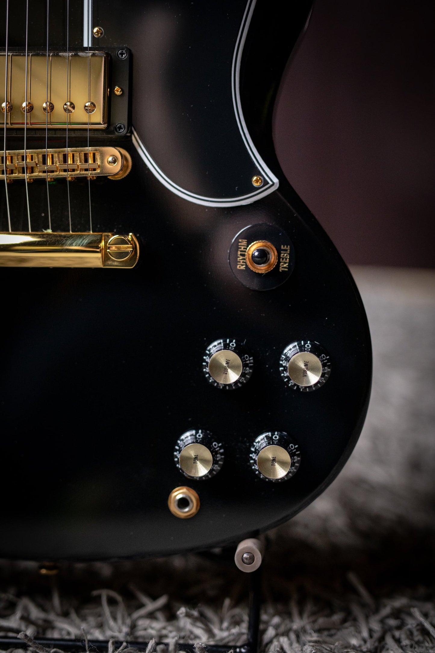 Gibson Custom Shop SG Custom w/ Ebony Fingerboard Gloss Electric Guitar - Ebony