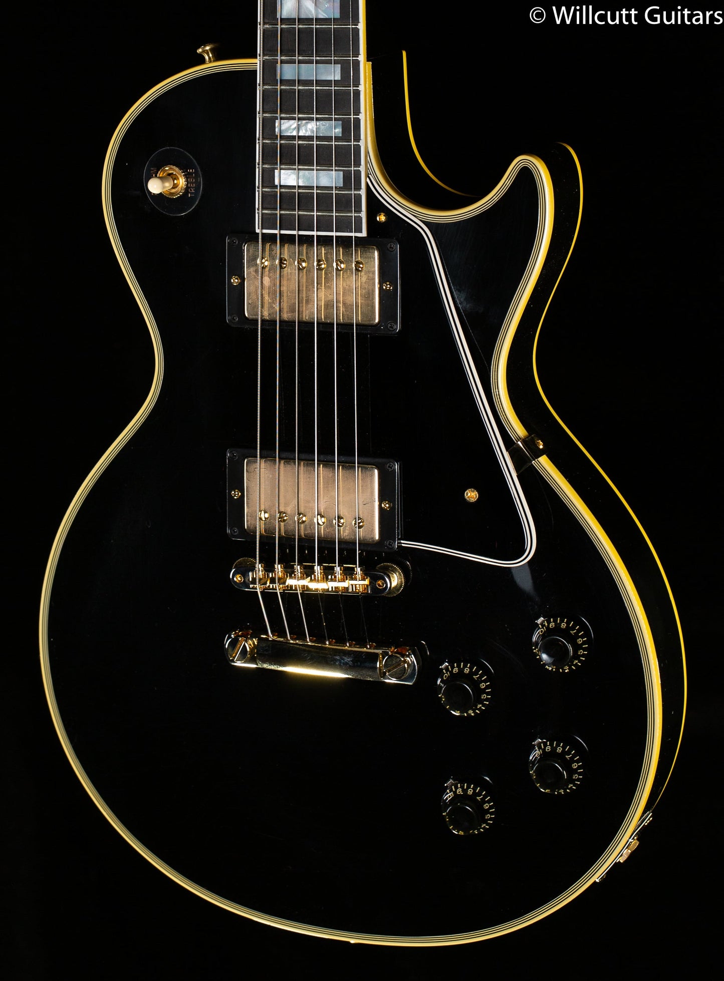 Gibson Custom Shop 1957 Les Paul Custom Reissue 2- Pickup Murphy Lab Ultra Light Aged Ebony (045)