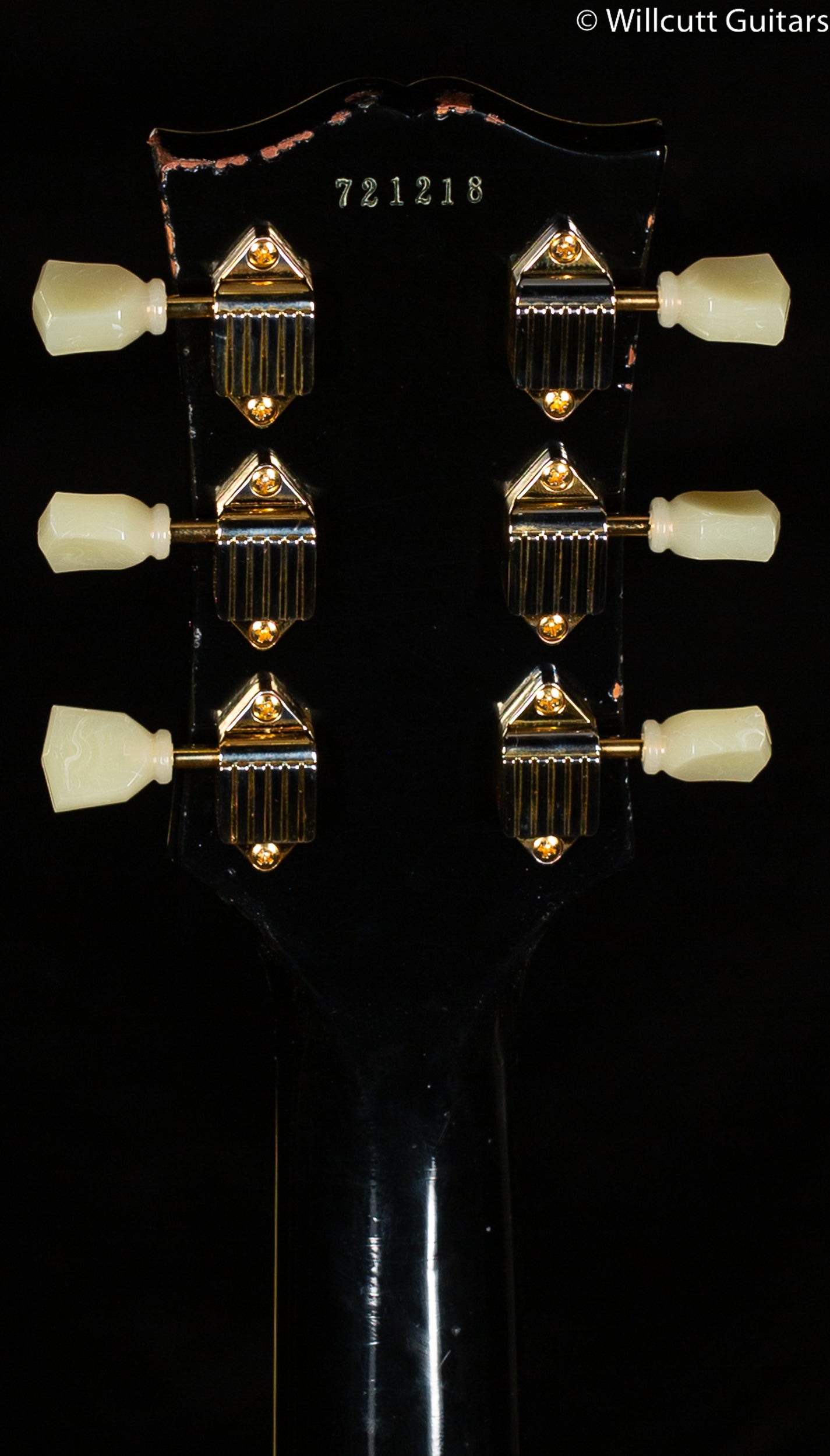 Gibson 1957 Les Paul Custom Reissue 3- Pickup Bigsby Murphy Lab Light Aged Ebony (218)