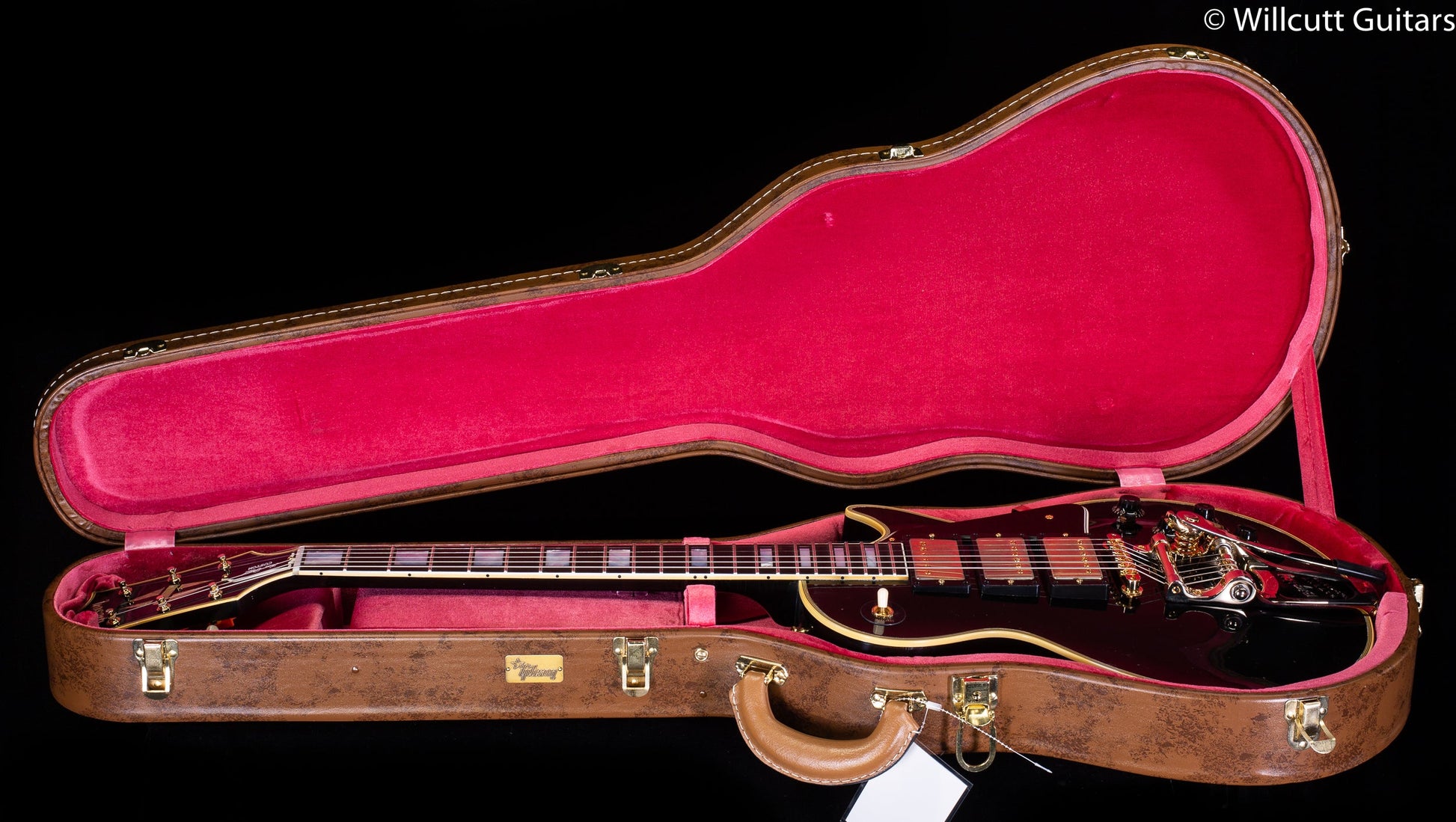 Gibson 1957 Les Paul Custom Reissue 3- Pickup Bigsby Murphy Lab Light Aged Ebony (218)