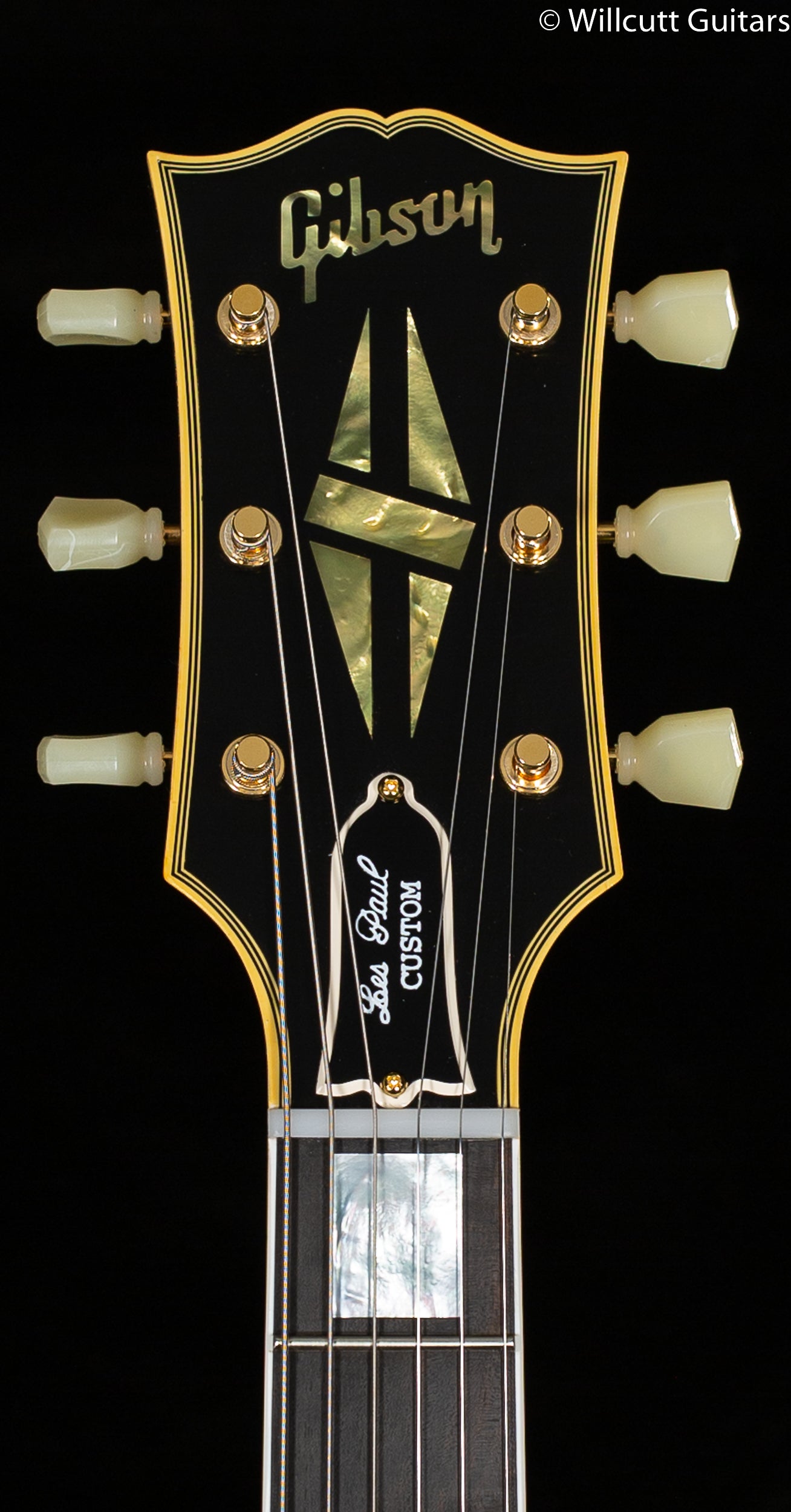 Gibson Custom Shop 1957 Les Paul Custom Reissue 3- Pickup Bigsby VOS Ebony (074)