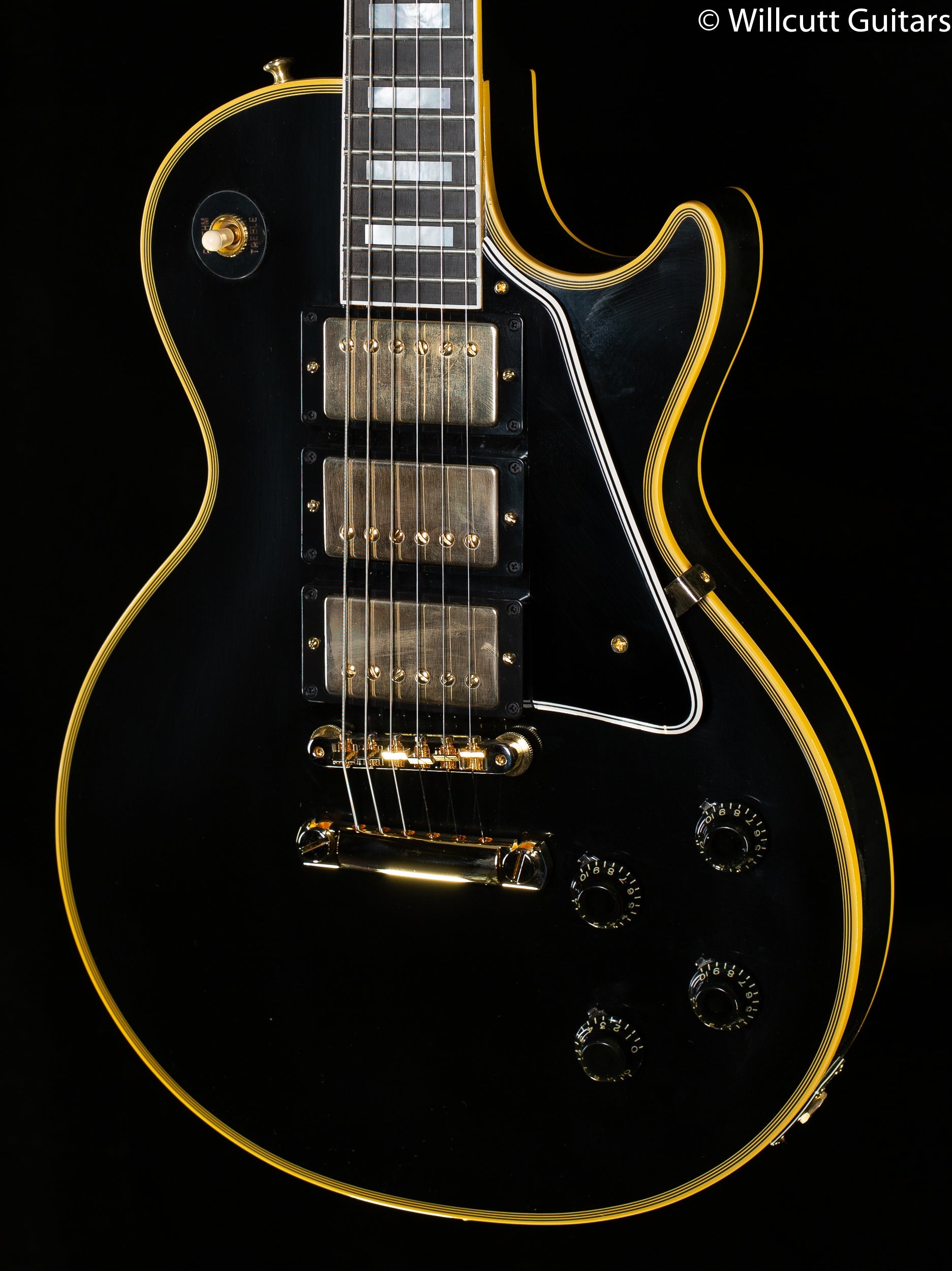 Gibson 1957 Les Paul Custom Reissue 3- Pickup VOS Ebony