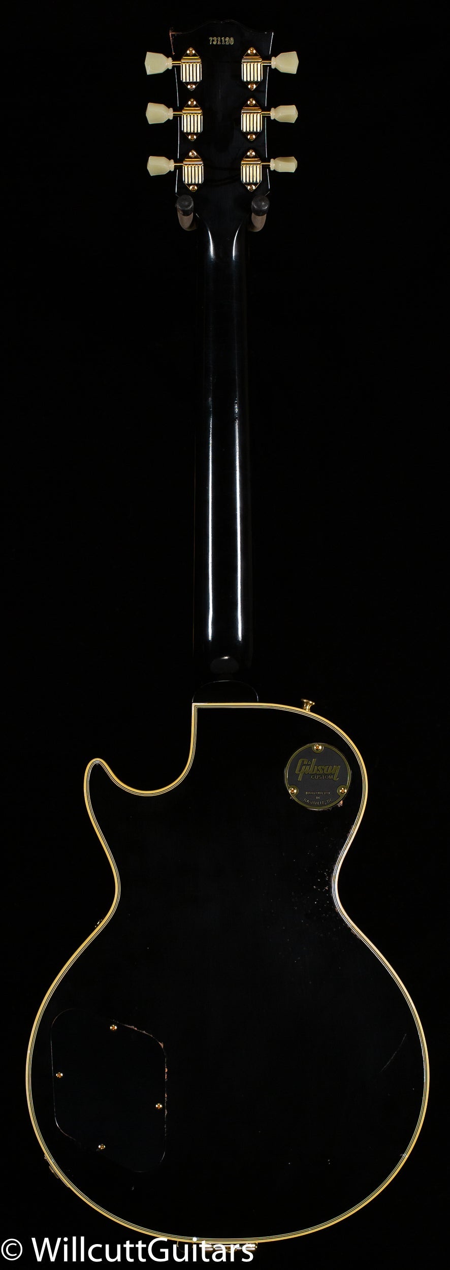 Gibson Custom Shop 1957 Les Paul Custom Reissue 3- Pickup Bigsby Murphy Lab Light Aged Ebony (120)