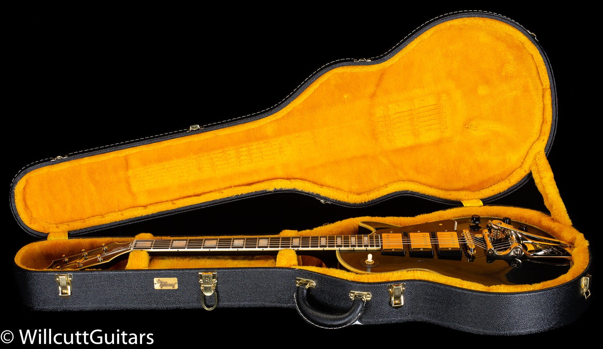 Gibson Custom Shop 1957 Les Paul Custom Reissue 3- Pickup Bigsby Murphy Lab Light Aged Ebony (120)