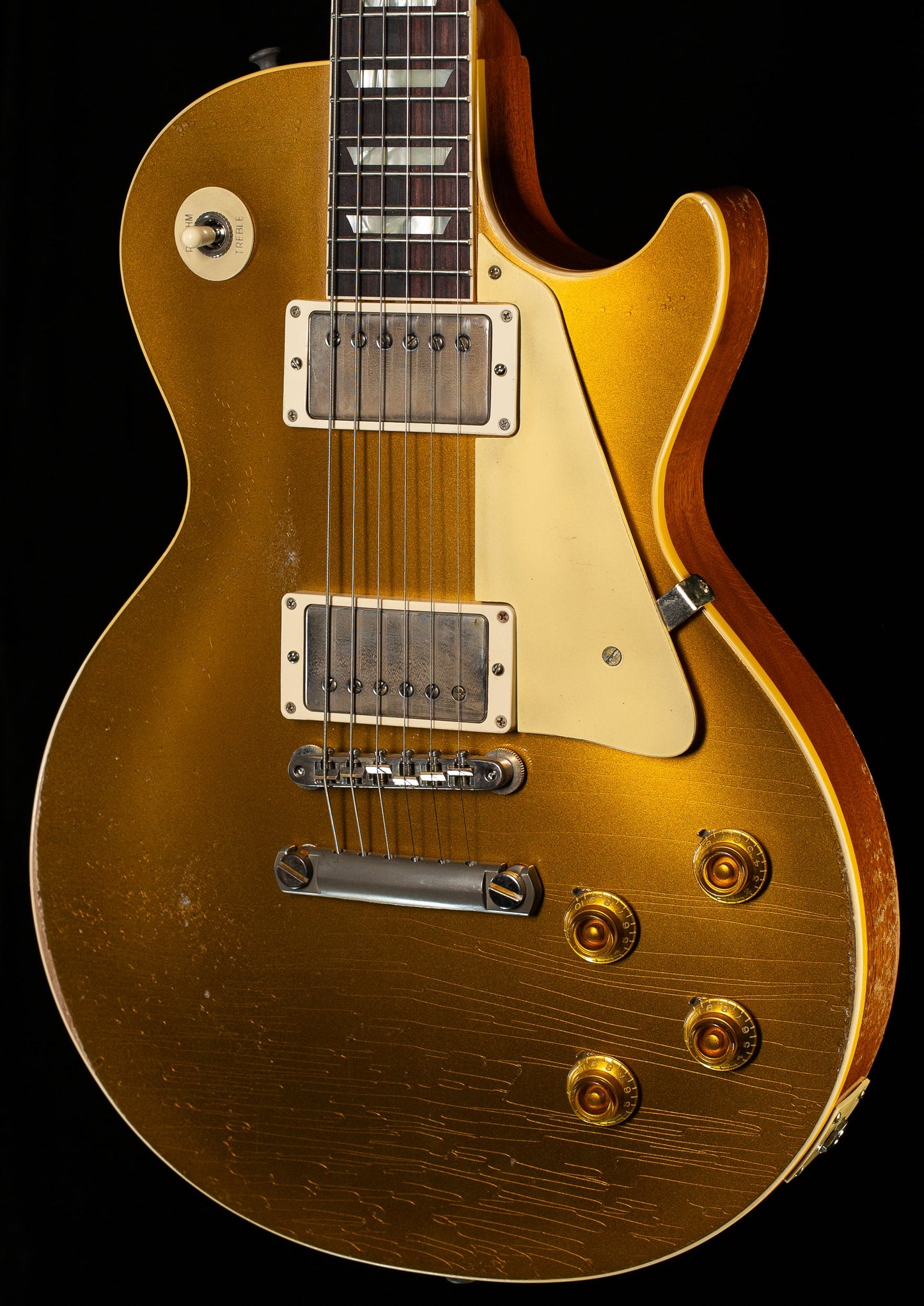 Gibson Custom Shop 1957 Les Paul Goldtop Reissue Murphy Lab Ultra Heavy Aged Double Gold (025)