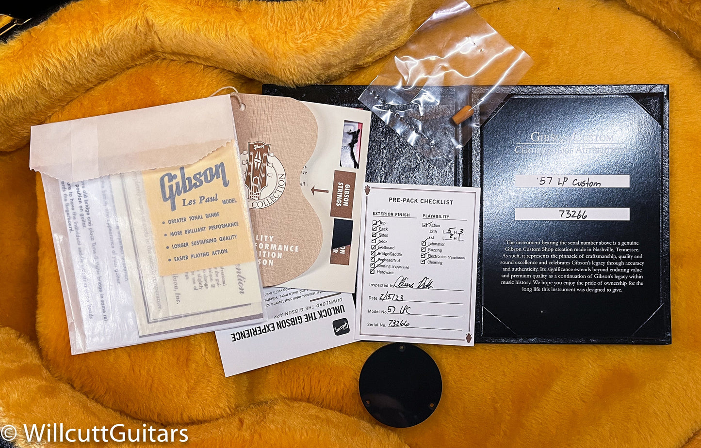 Gibson Custom Shop 1957 Les Paul Custom Reissue 2- Pickup VOS Ebony (266)