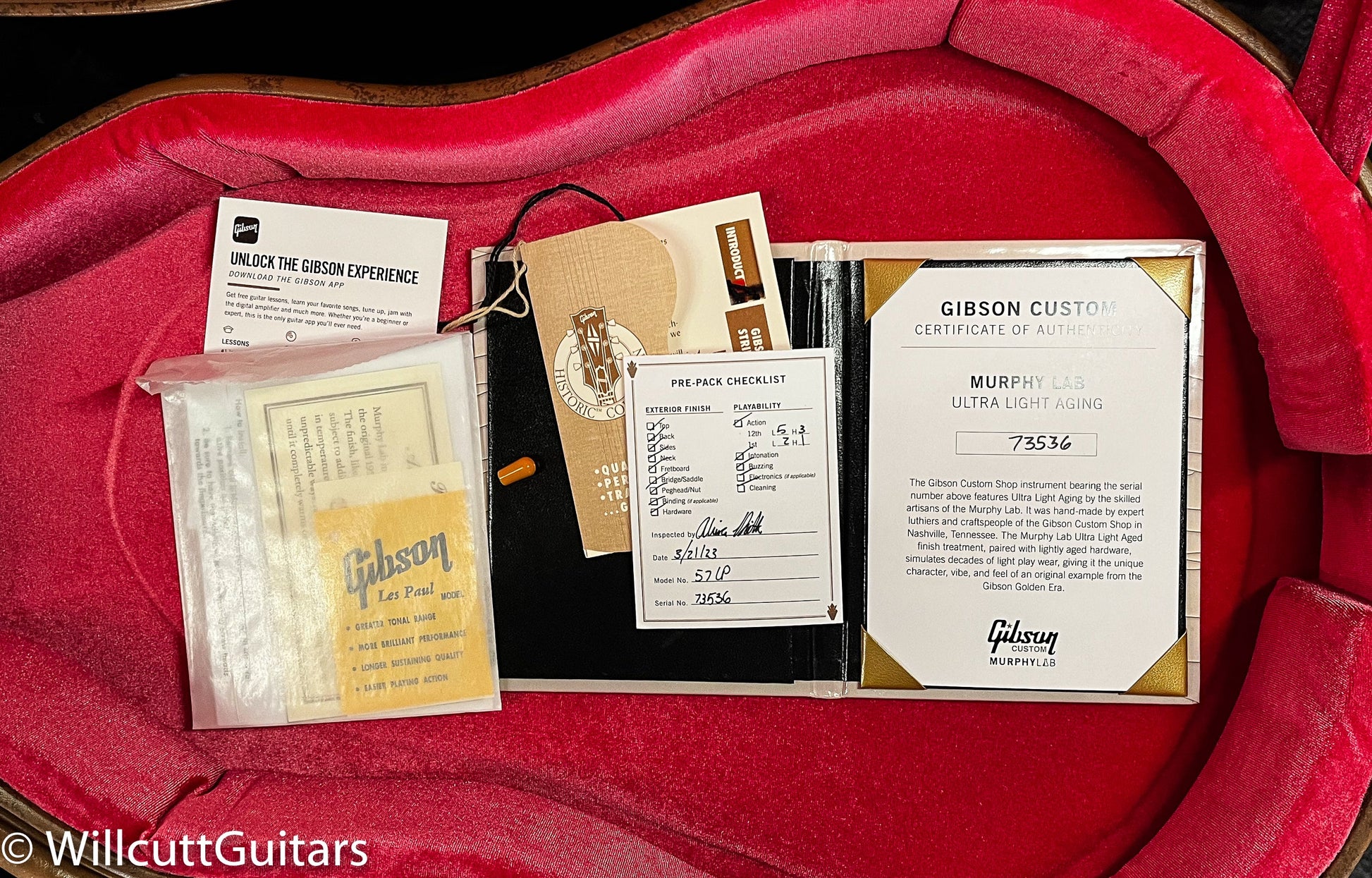 Gibson Custom Shop 1957 Les Paul Goldtop Reissue Murphy Lab Ultra Light Aged Double Gold (536)