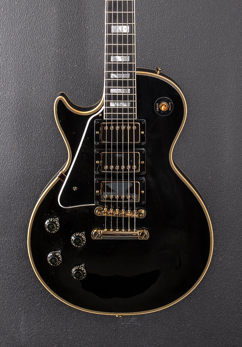 1957 Les Paul Custom Reissue Left Hand - VOS Ebony 3 Pickup