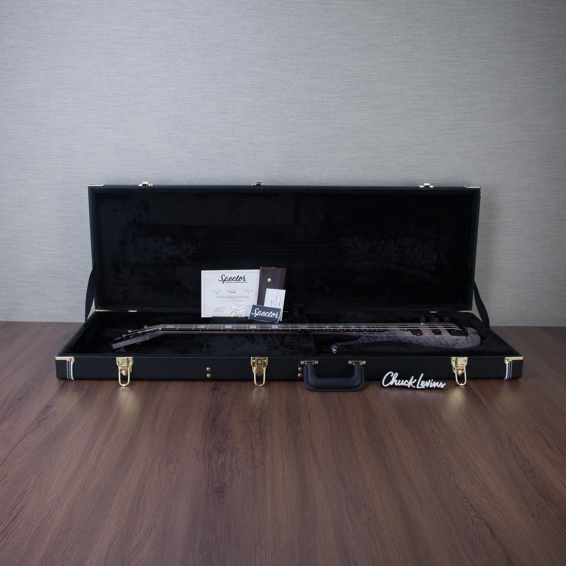 Spector USA Custom NS-2 Electric Bass Guitar - Roswell Grey - CHUCKSLUSIVE - #2228