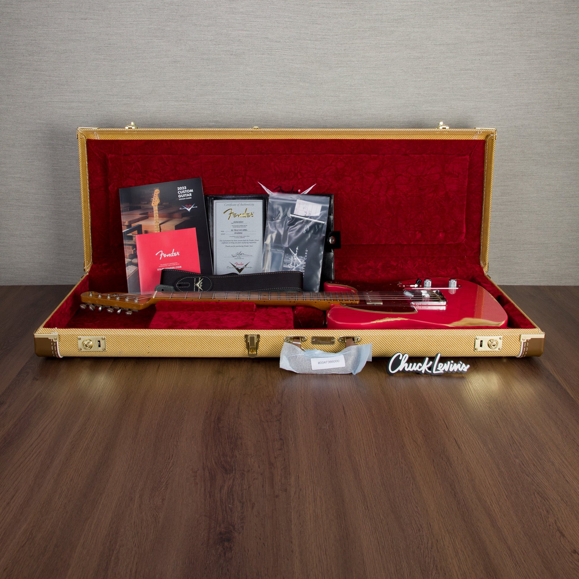 Fender Custom Shop 52 Telecaster HS Heavy Relic Electric Guitar - Watermelon King - CHUCKSCLUSIVE - #R125952