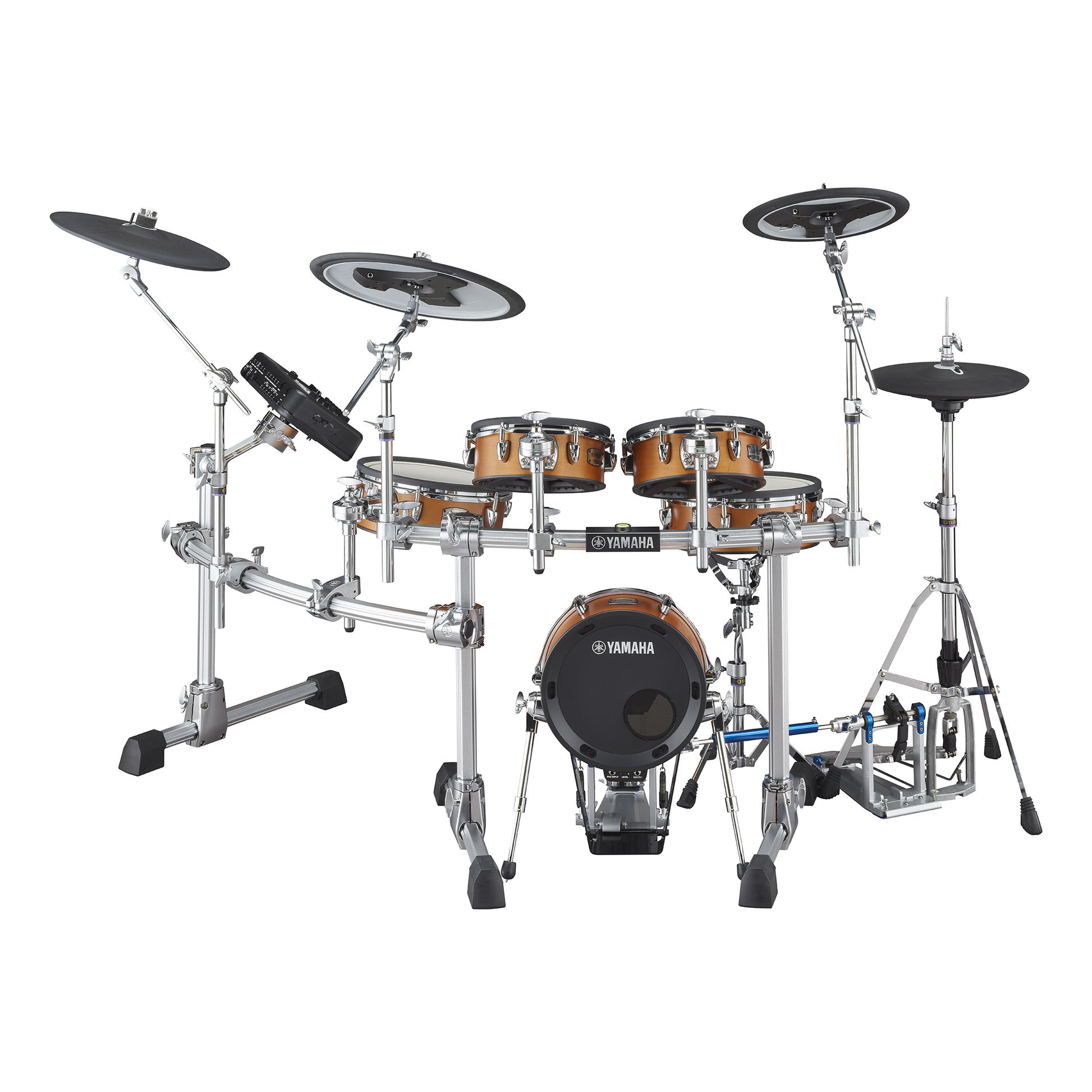 Yamaha DTX10K-M RW Electronic Drum Kit, Mesh Pads- Real Wood Finish