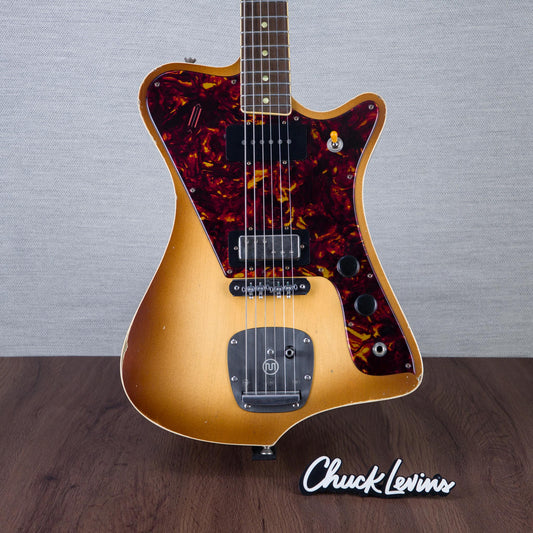 Castedosa The Halcon Baritone Electric Guitar - Aged Burnt Toast Marshmallow - #359