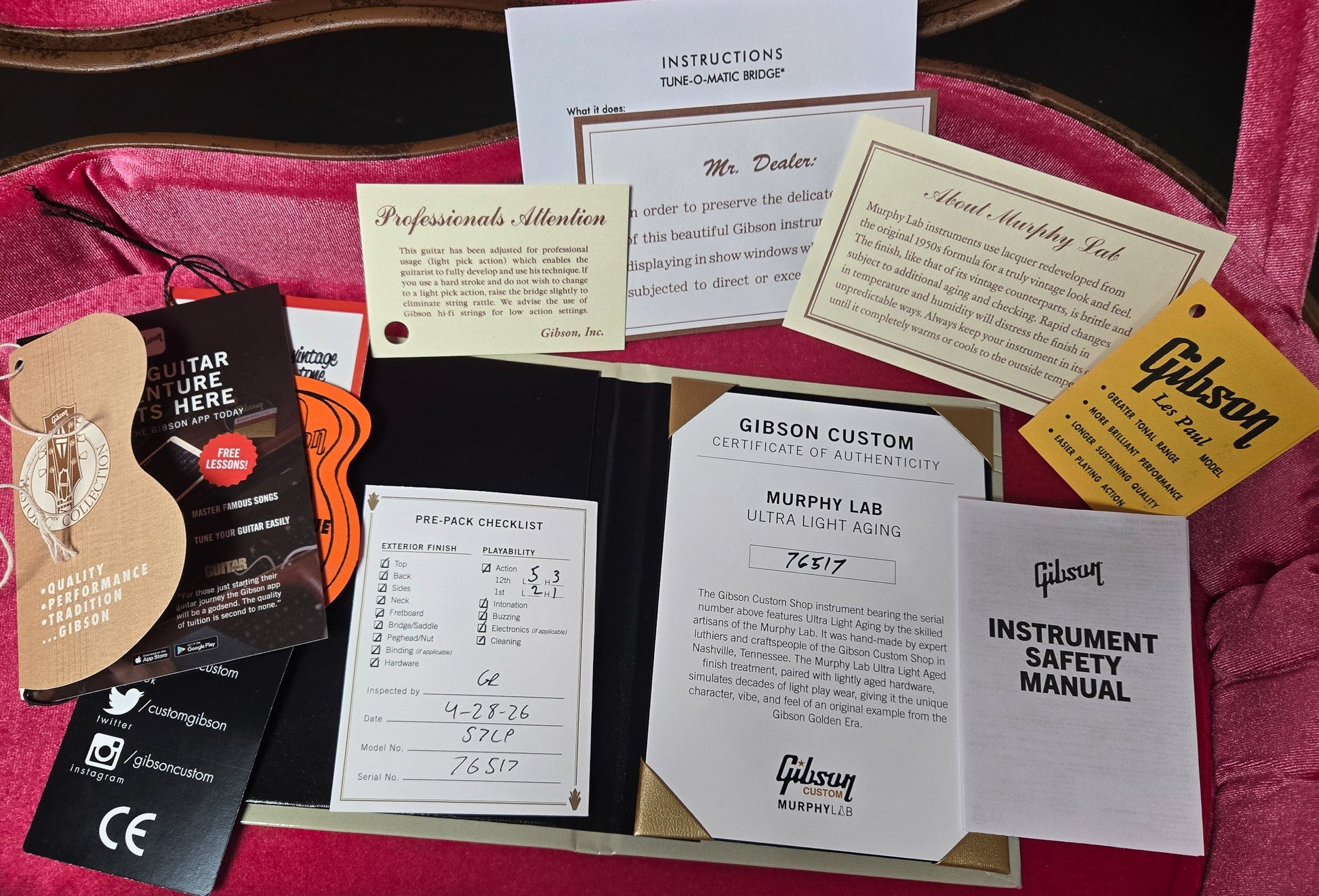 Gibson Custom Shop 1957 Les Paul Goldtop Murphy Lab Ultra Light Aged Double Gold (517)