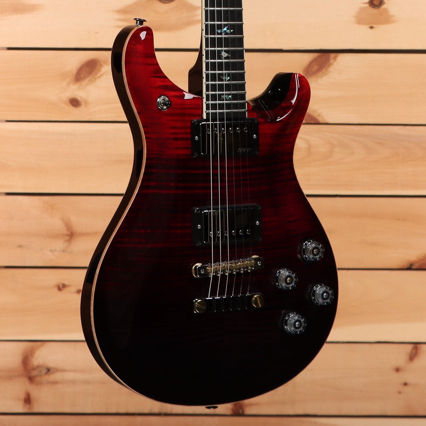 Paul Reed Smith McCarty 594 Wood Library - Fire Red to Gray Black Fade