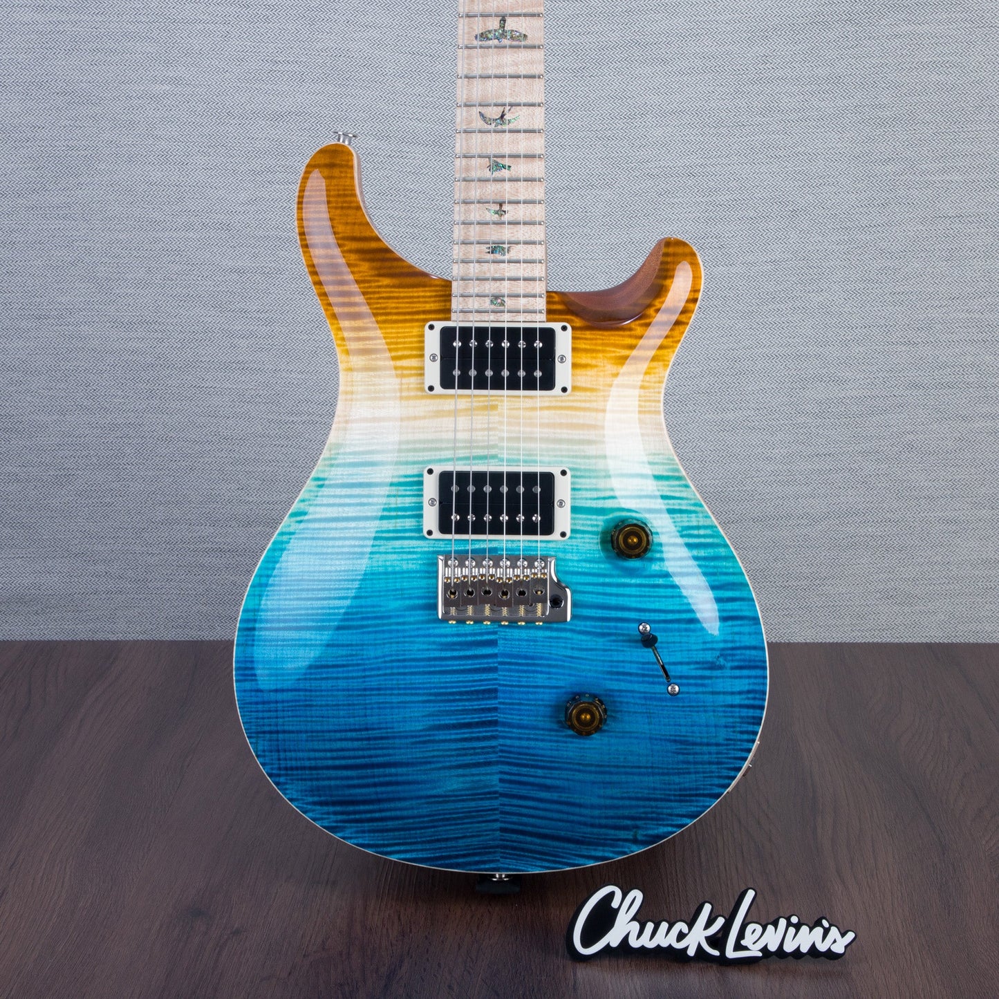 PRS Wood Library Custom 24 Electric Guitar - Private Stock Beach Fade Finish - CHUCKSCLUSIVE - #240383992 - 2024