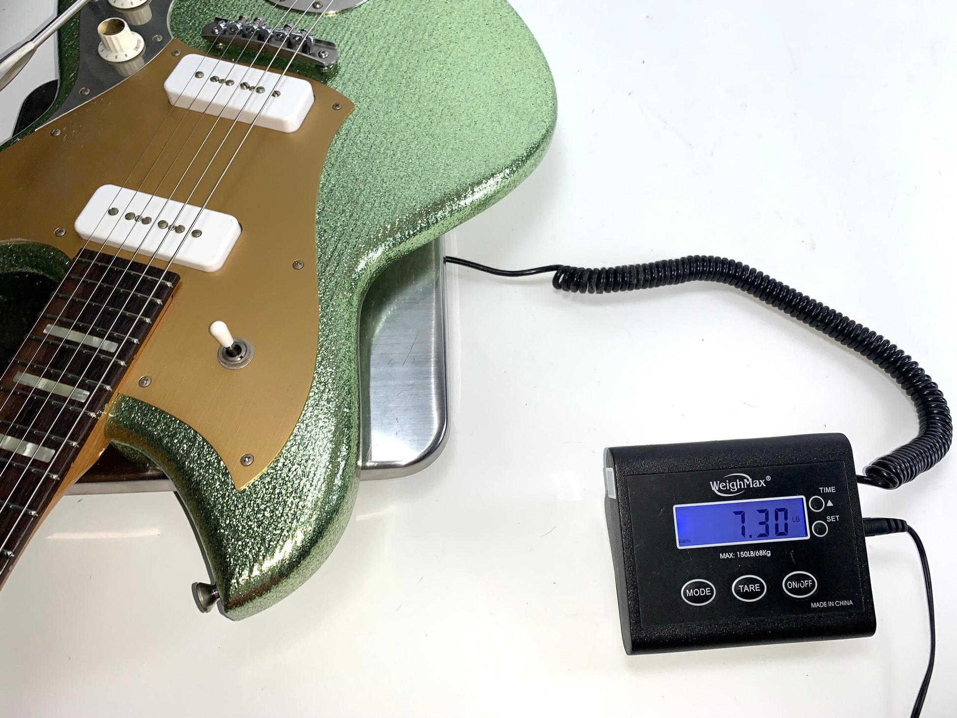 2026 NOVO Serus J Custom Coke Bottle Green Sparkle, Pine Body, Made in USA Relic