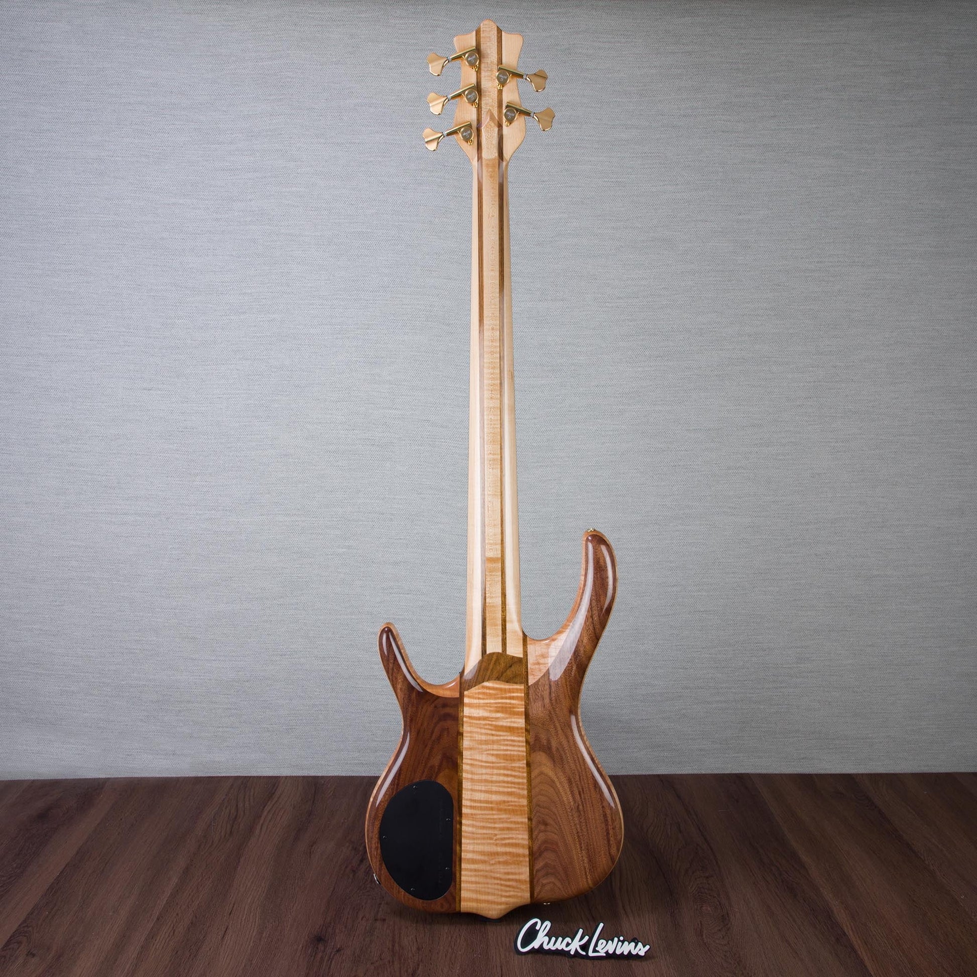 Ken Smith BSR-5TNE-5A-FW Exhibition Black Tiger Elite 5-String Electric Bass Guitar - Figured Walnut