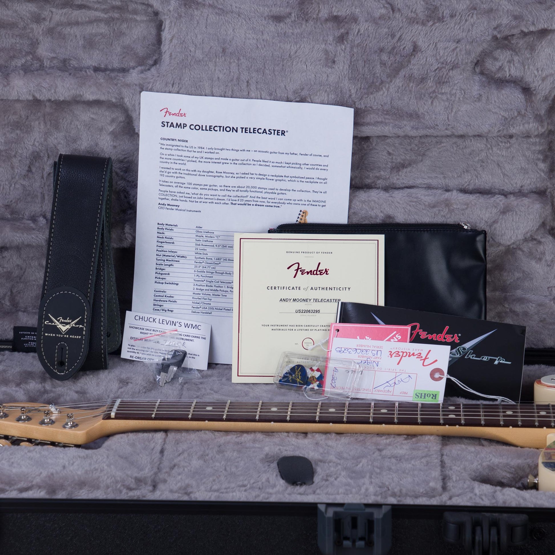Fender Custom Shop World Stamp Collection Telecaster Electric Guitar - Niger