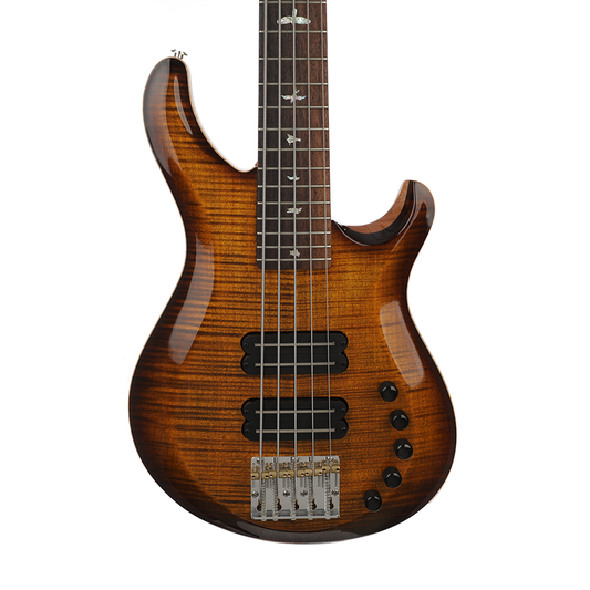 PRS Grainger 5-String Bass Guitar - Black Gold Burst, Natural Back