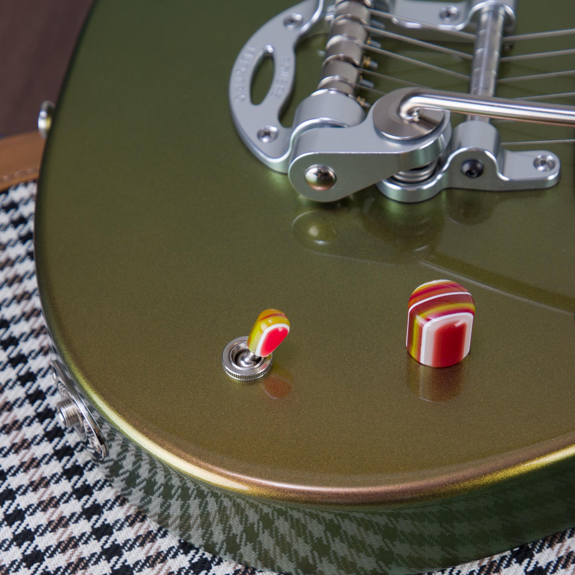 Powers Electric A-Type Electric Guitar - Chroma Canteloupe - #B011