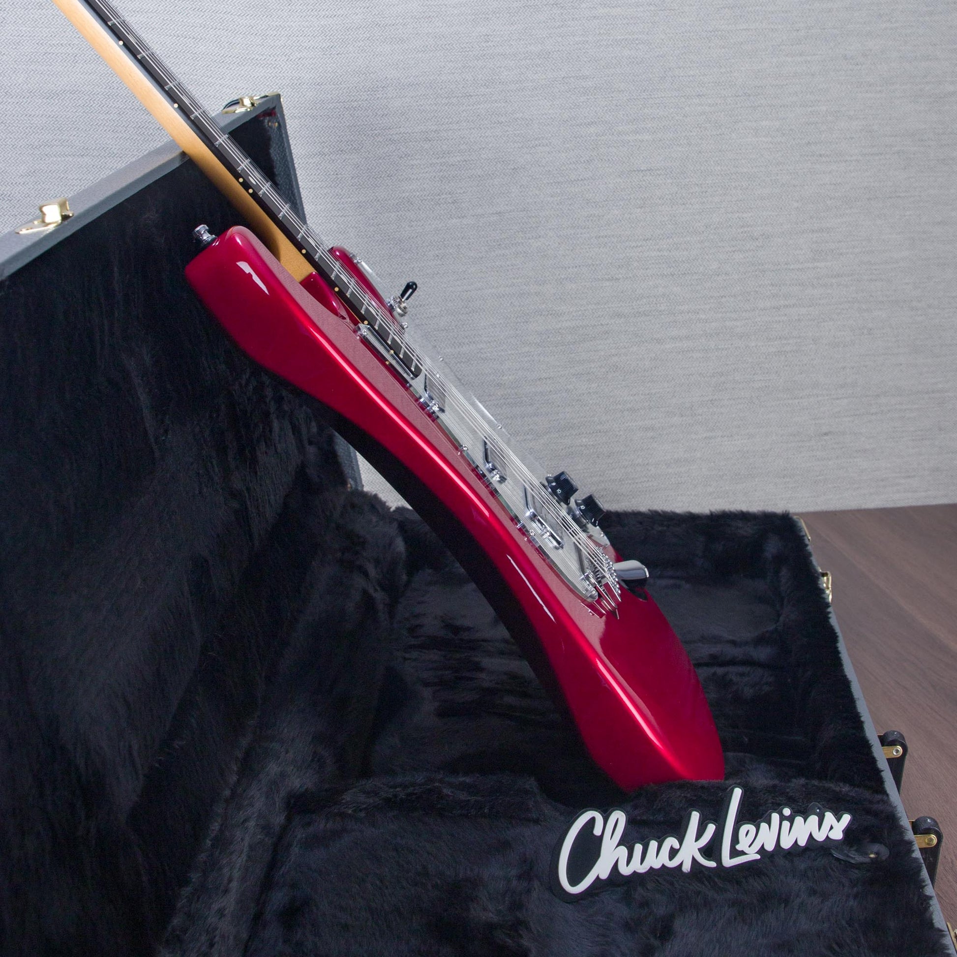 Lerxst Grace Alex Lifeson Signature Electric Guitar with Vega Trem Signed - Red - #24310900