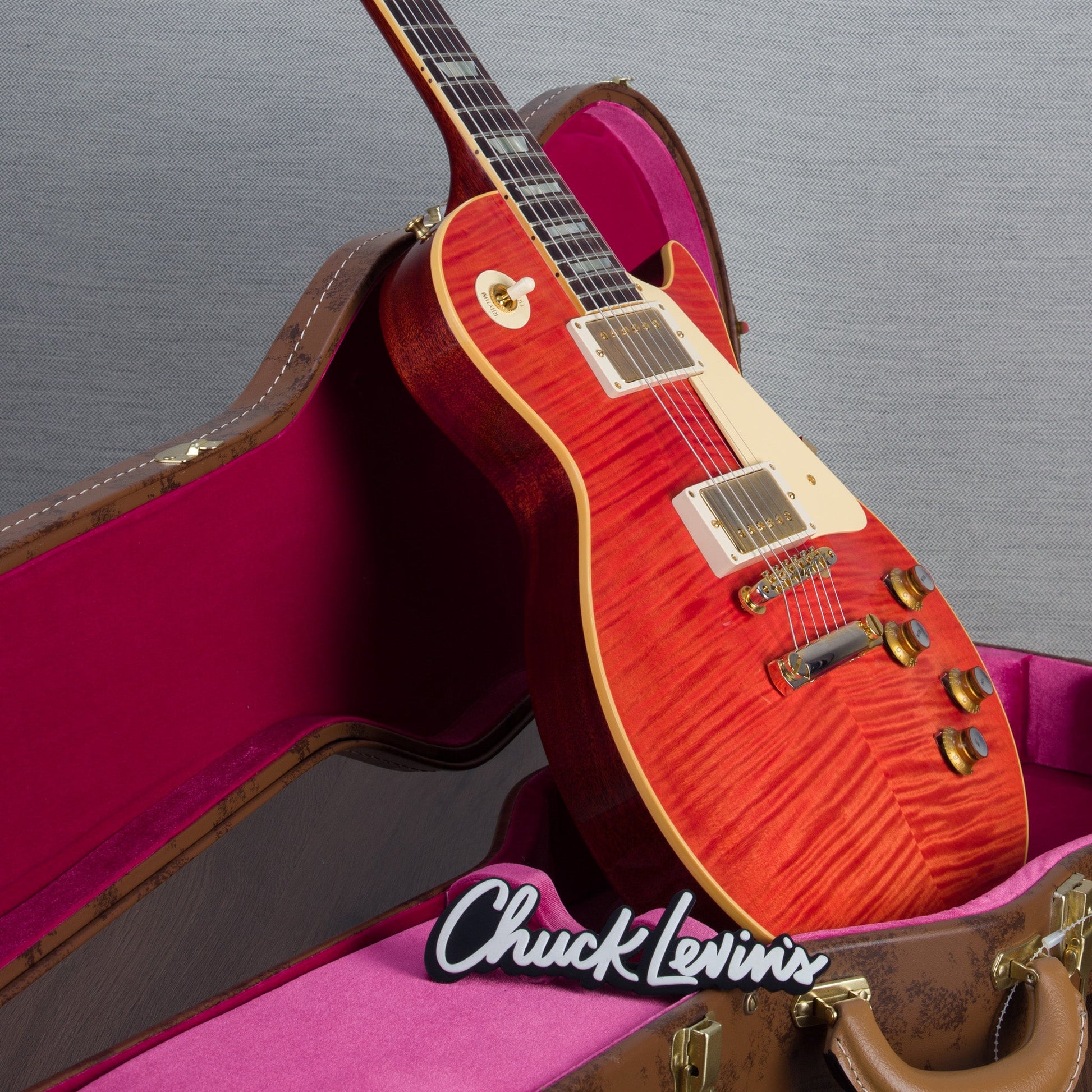 Gibson Murphy Lab 1960 Les Paul Standard Reissue, Gold Hardware - Watermelon King/Ultra Light Aged - CHUCKSCLUSIVE - #03227