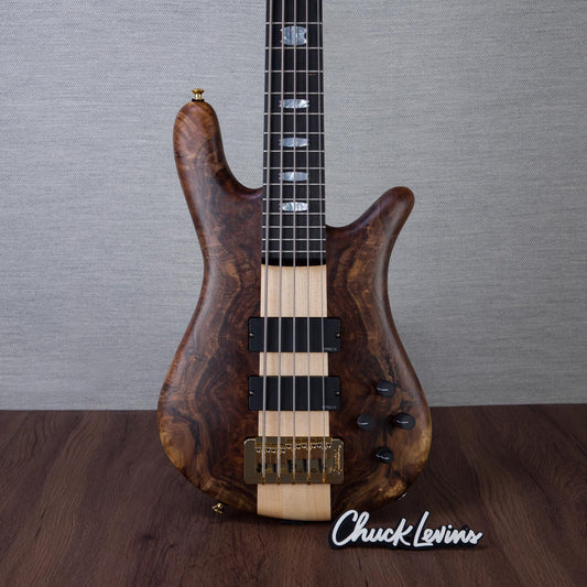 Spector USA Custom NS-5 5-String Electric Bass Guitar - Walnut Natural - #2225