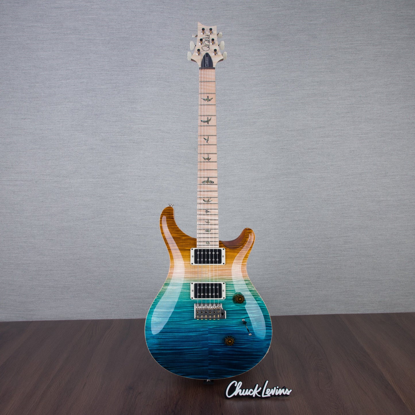 PRS Wood Library Custom 24 Electric Guitar - Private Stock Beach Fade Finish - CHUCKSCLUSIVE - #240388844 - 2024