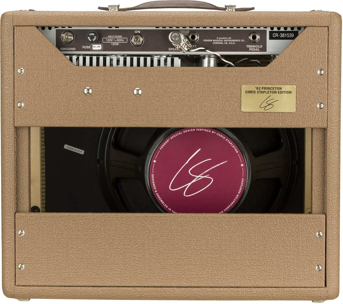 Fender '62 Princeton Chris Stapleton Edition Hand-Wired 12W 1x12" Tube Guitar Amplifier Combo