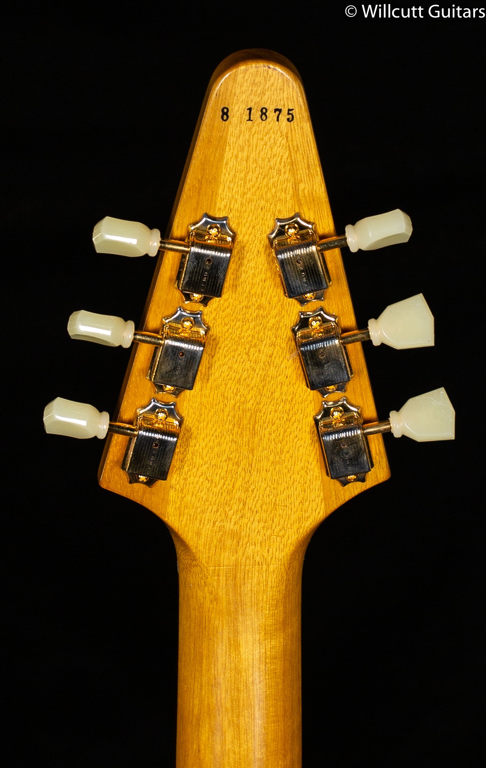 Gibson 1958 Korina Flying V Black Pickguard