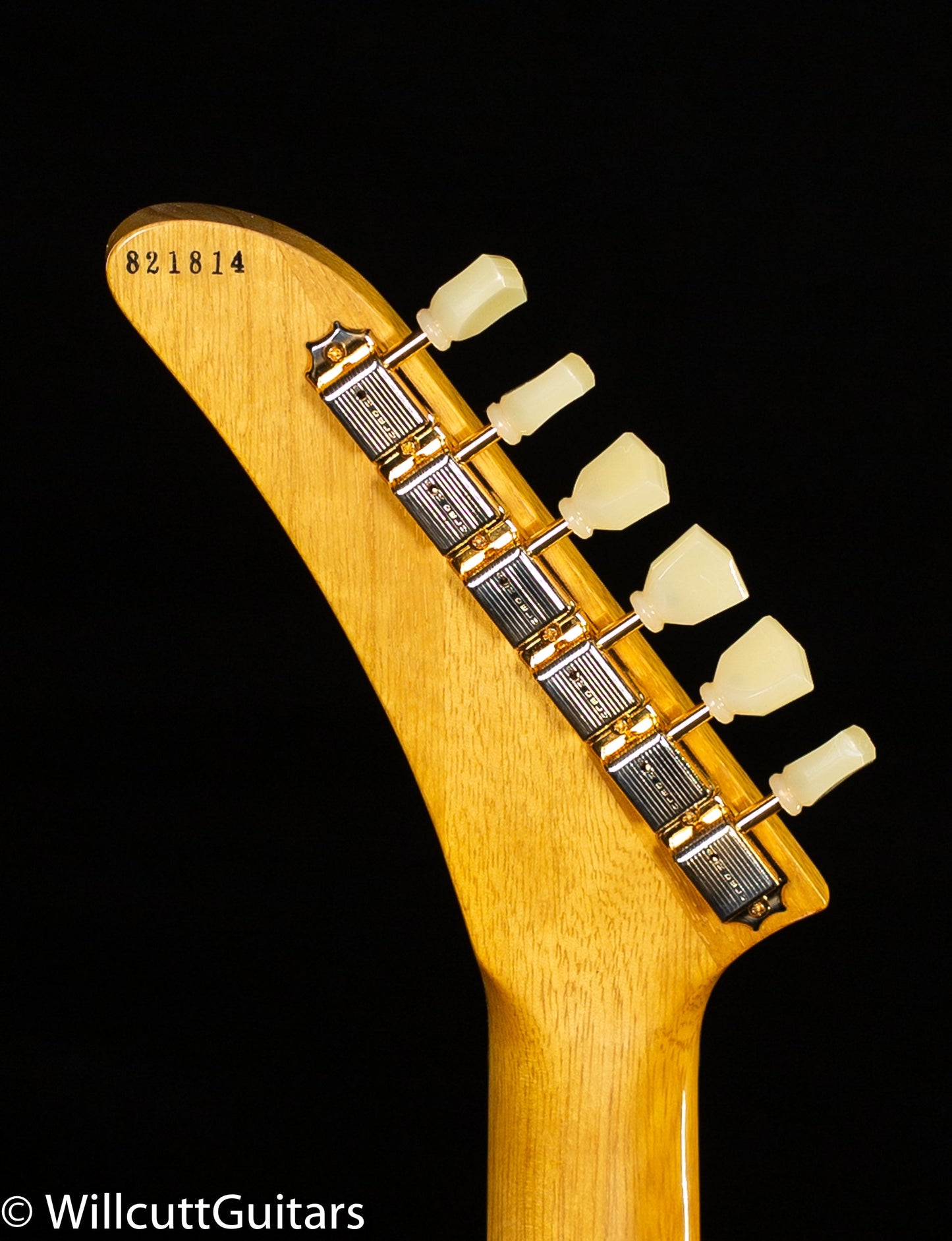 Gibson 1958 Korina Explorer Natural Black Pickguard (814)
