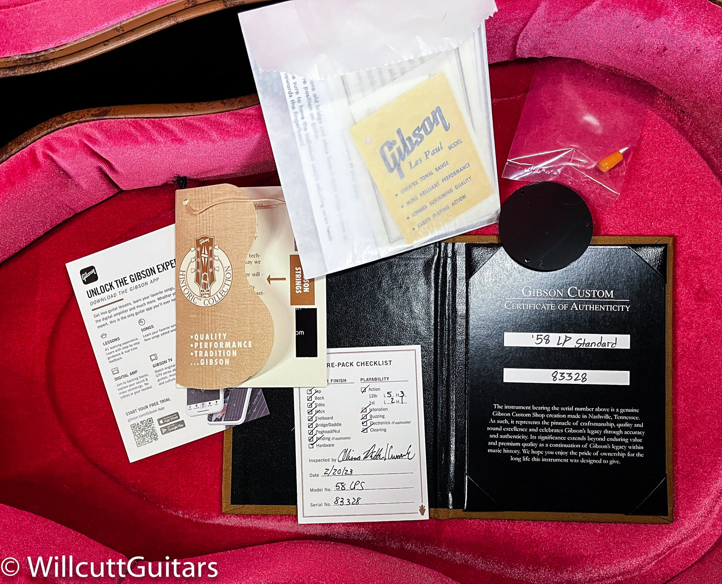 Gibson Custom Shop 1958 Les Paul Standard Willcutt Exclusive Ebony VOS (328)