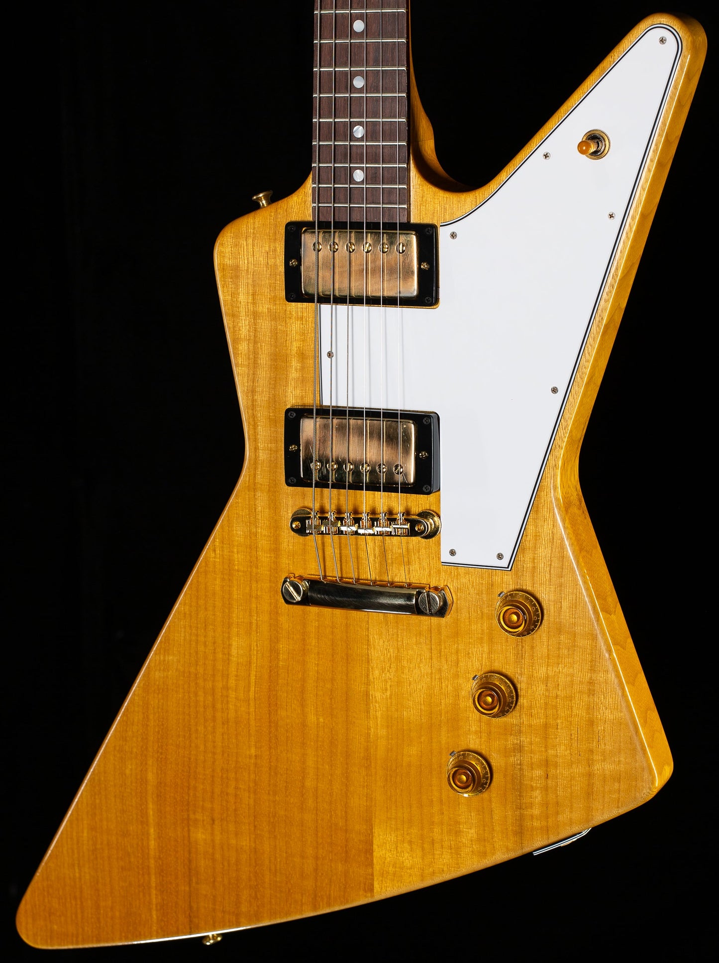 Gibson Custom Shop 1958 Korina Explorer White Pickguard Natural (795)