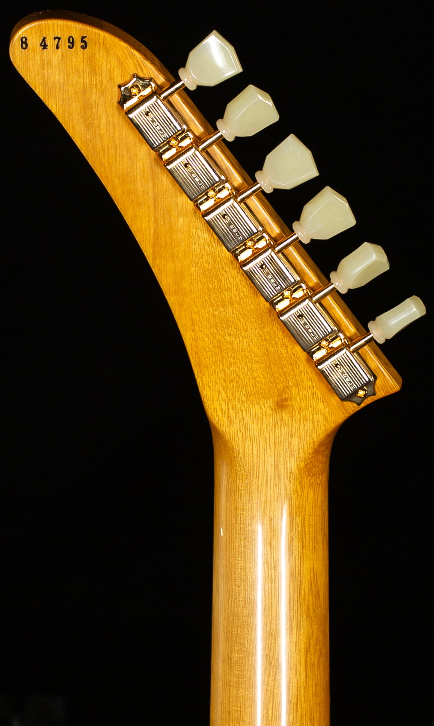 Gibson Custom Shop 1958 Korina Explorer White Pickguard Natural (795)