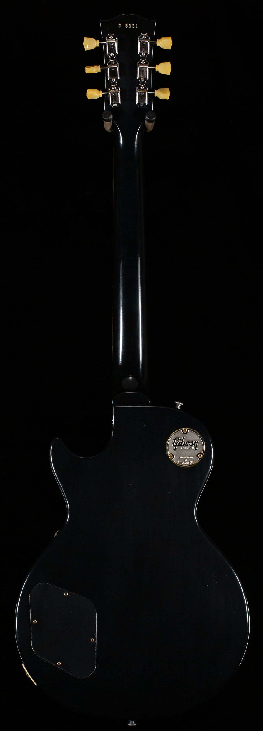 Gibson Custom Shop Dealer Select 1958 Les Paul Standard All Ebony Murphy Lab Ultra Light Aged (331)