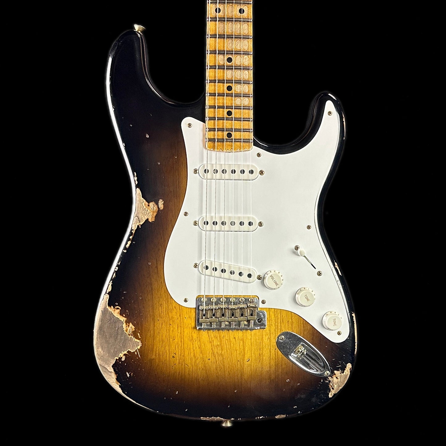 Fender Custom Shop LTD 70th Anniversary 1954 Stratocaster Heavy Relic 2-Color Sunburst w/case