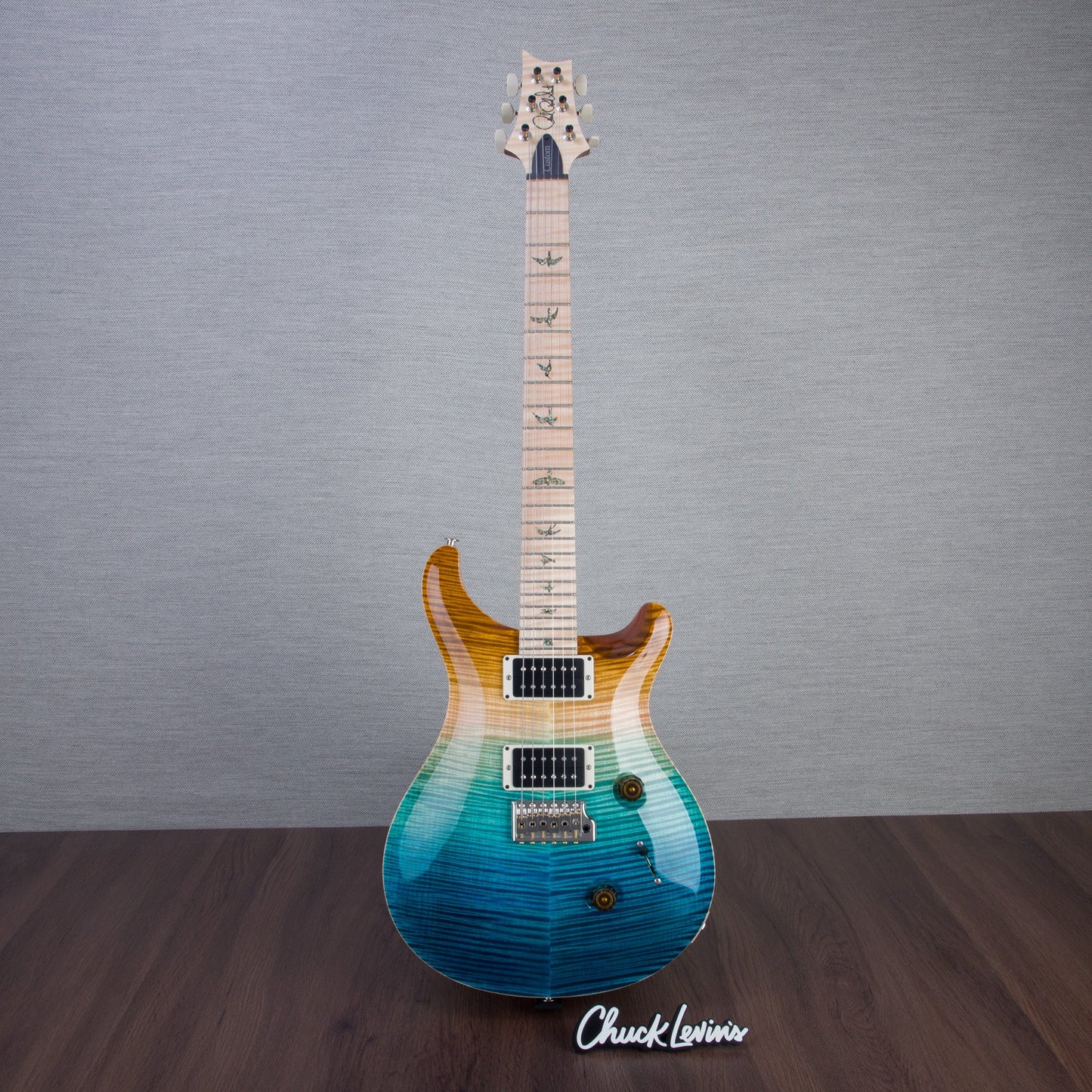 PRS Wood Library Custom 24 Electric Guitar - Private Stock Beach Fade Finish - CHUCKSCLUSIVE - #240383986 - 2024