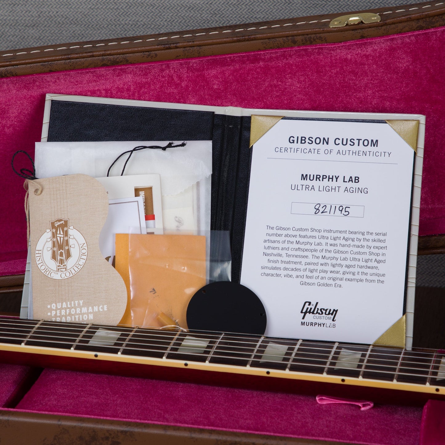 Gibson Murphy Lab 1958 Les Paul Standard - Ultra Light Aged Sweet Cherry Red - CHUCKSCLUSIVE - #821195