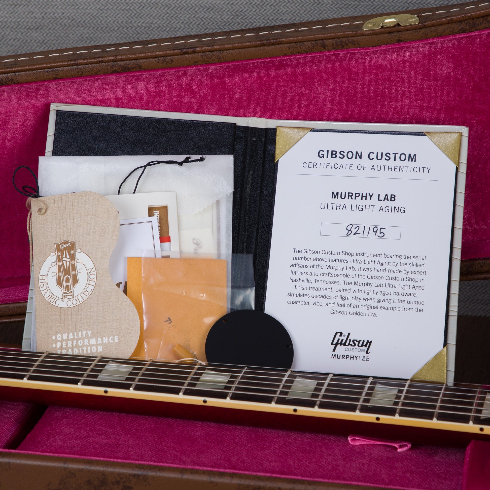 Gibson Murphy Lab 1958 Les Paul Standard - Ultra Light Aged Sweet Cherry Red - CHUCKSCLUSIVE - #821195
