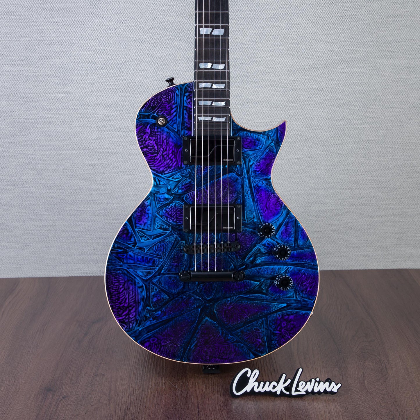 ESP USA Eclipse Electric Guitar - Ghost Flame - #US25207