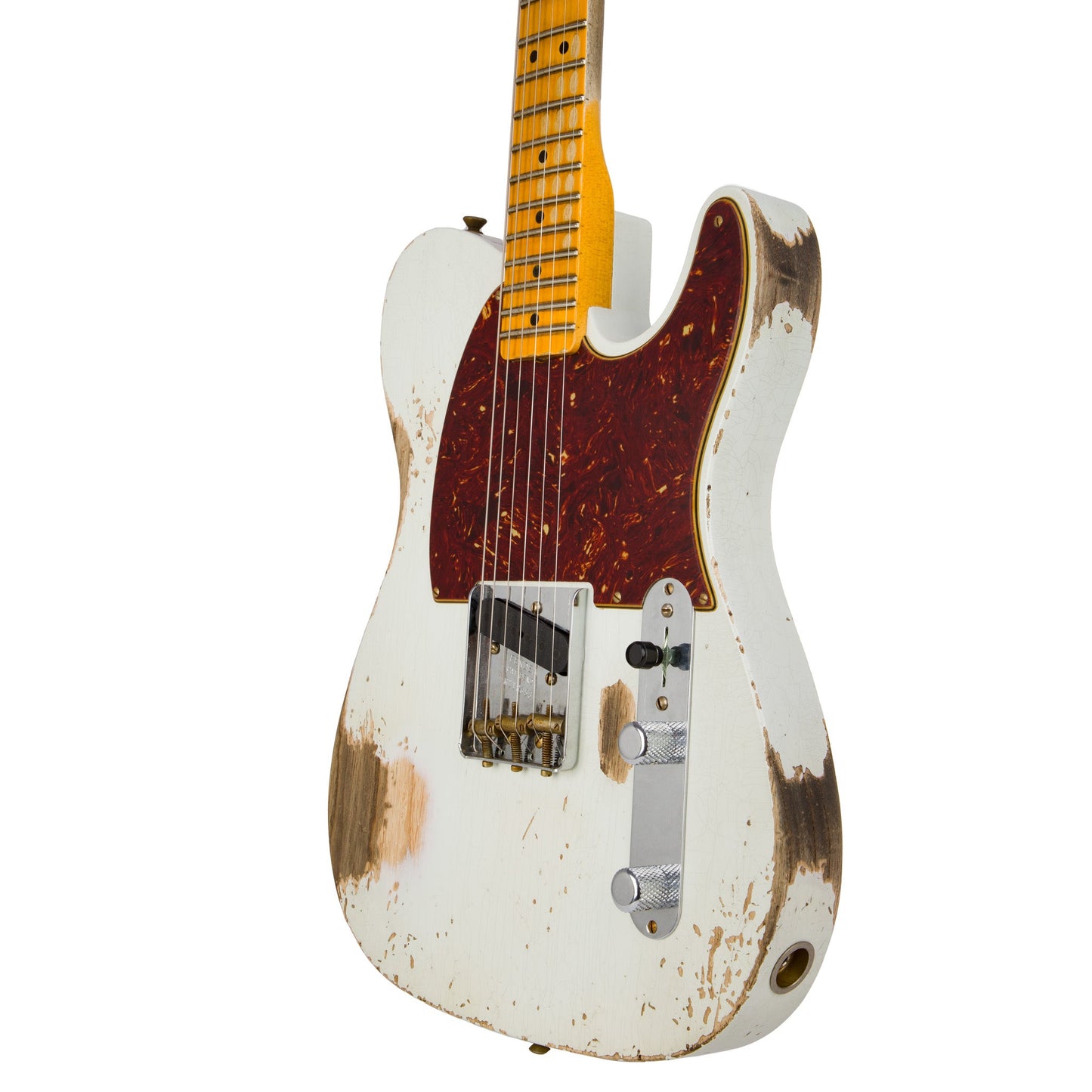 Fender Custom Shop 1950 Esquire Heavy Relic Guitar - Aged Olympic White - CHUCKSCLUSIVE - #R118653