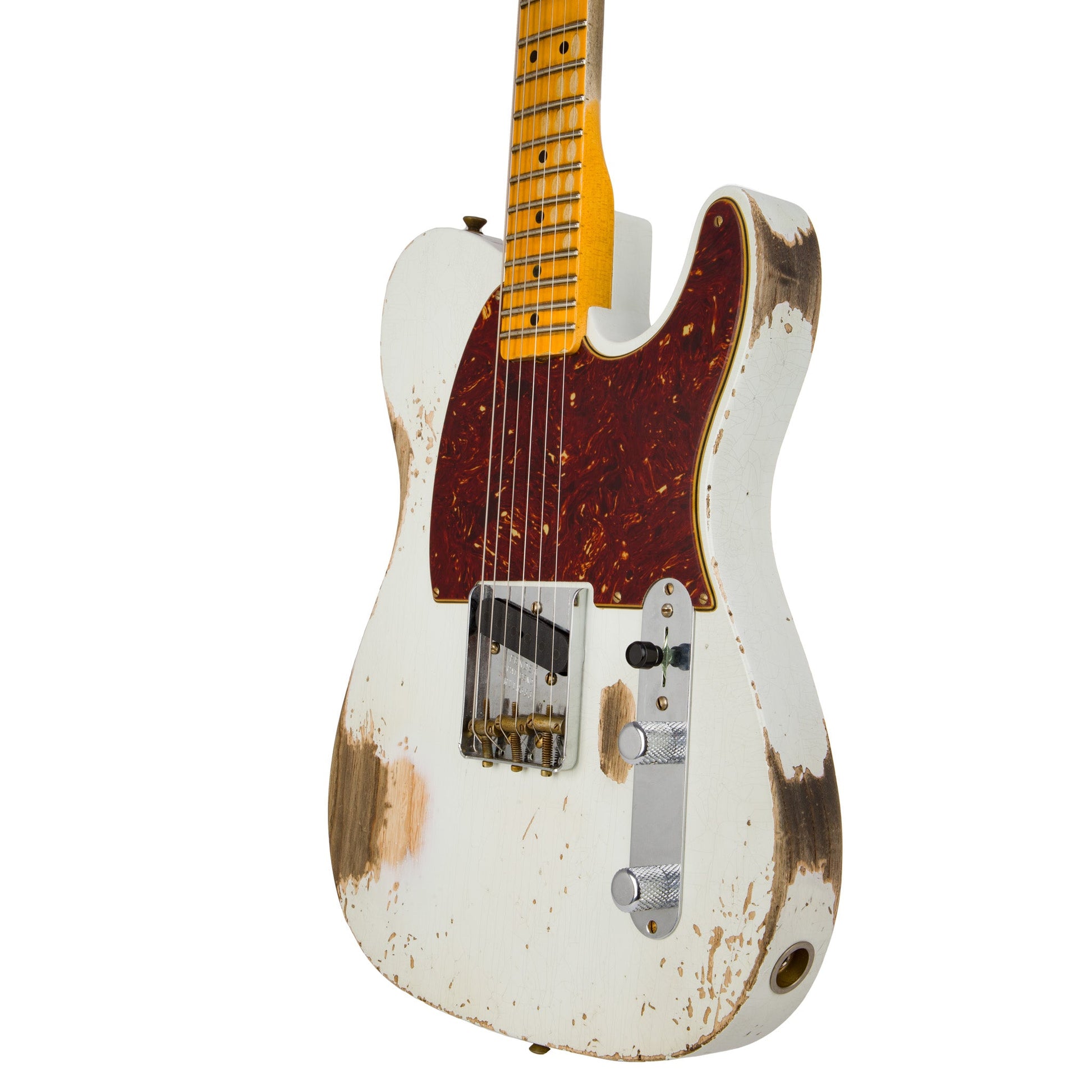 Fender Custom Shop 1950 Esquire Heavy Relic Guitar - Aged Olympic White - CHUCKSCLUSIVE - #R118653